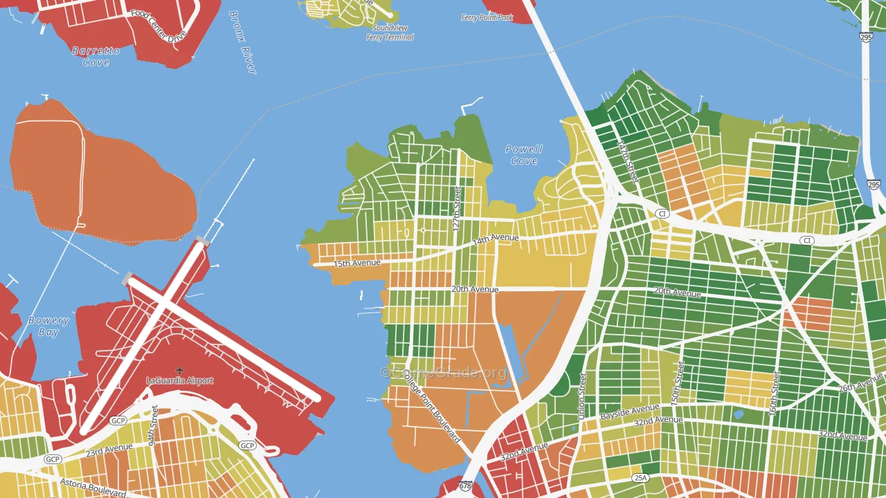 College Point, Queens, NY Map of Assault Rates