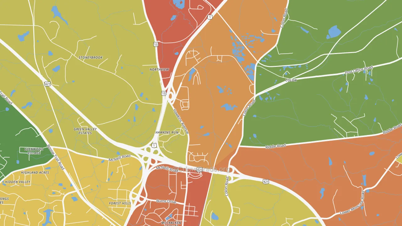 Colon, NC Map of Assault Rates