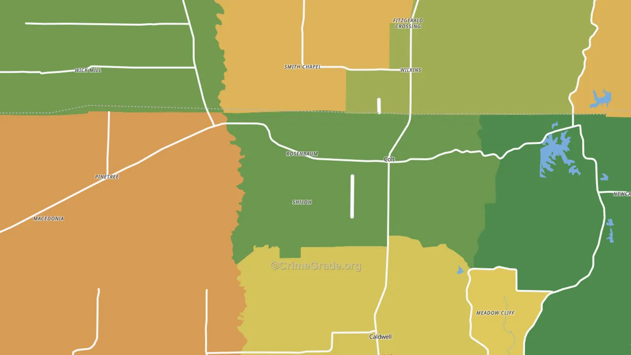 Colt, AR Map of Assault Rates