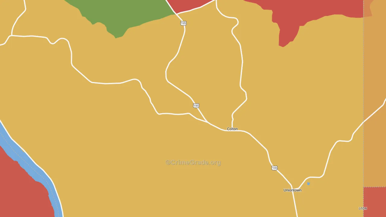 Colton, WA Map of Assault Rates