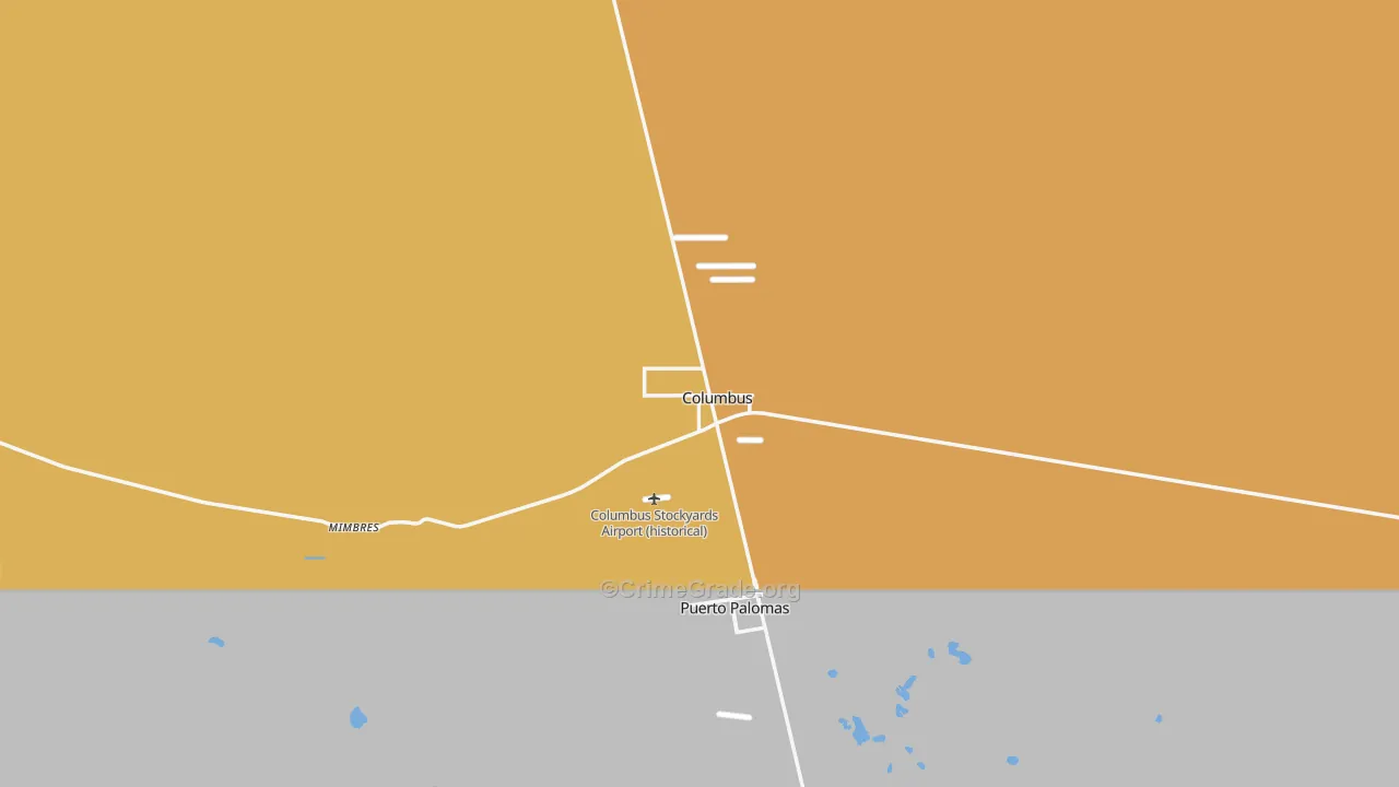 Columbus, NM Map of Assault Rates