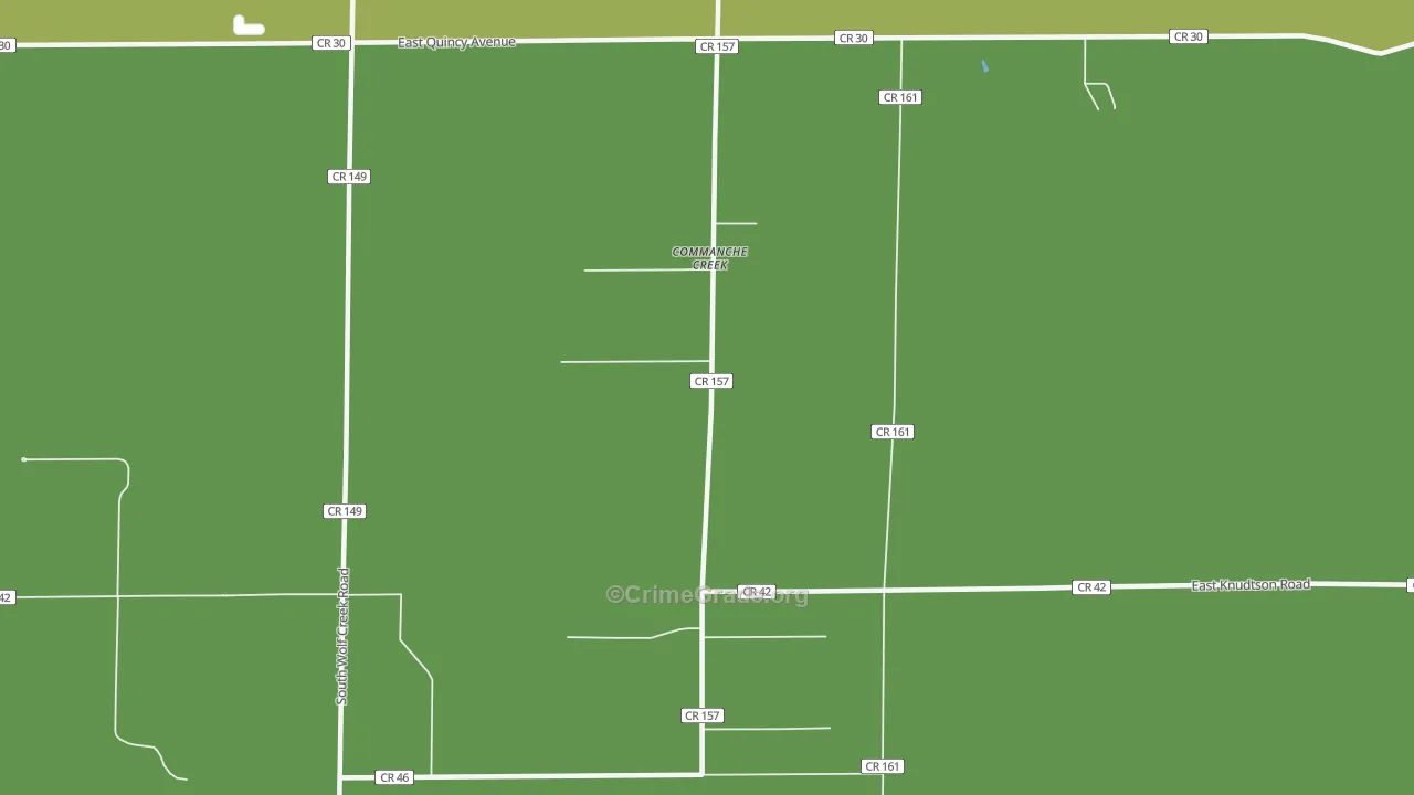 Comanche Creek, CO Map of Assault Rates
