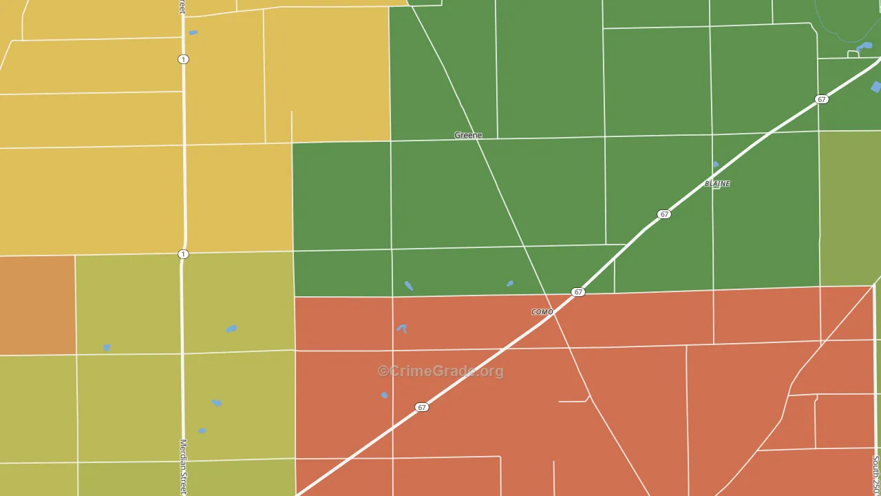 Como, IN Map of Assault Rates