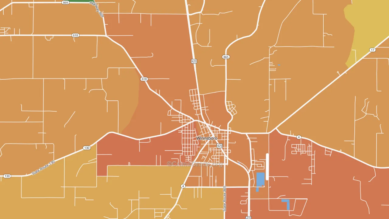 Como, LA Map of Assault Rates