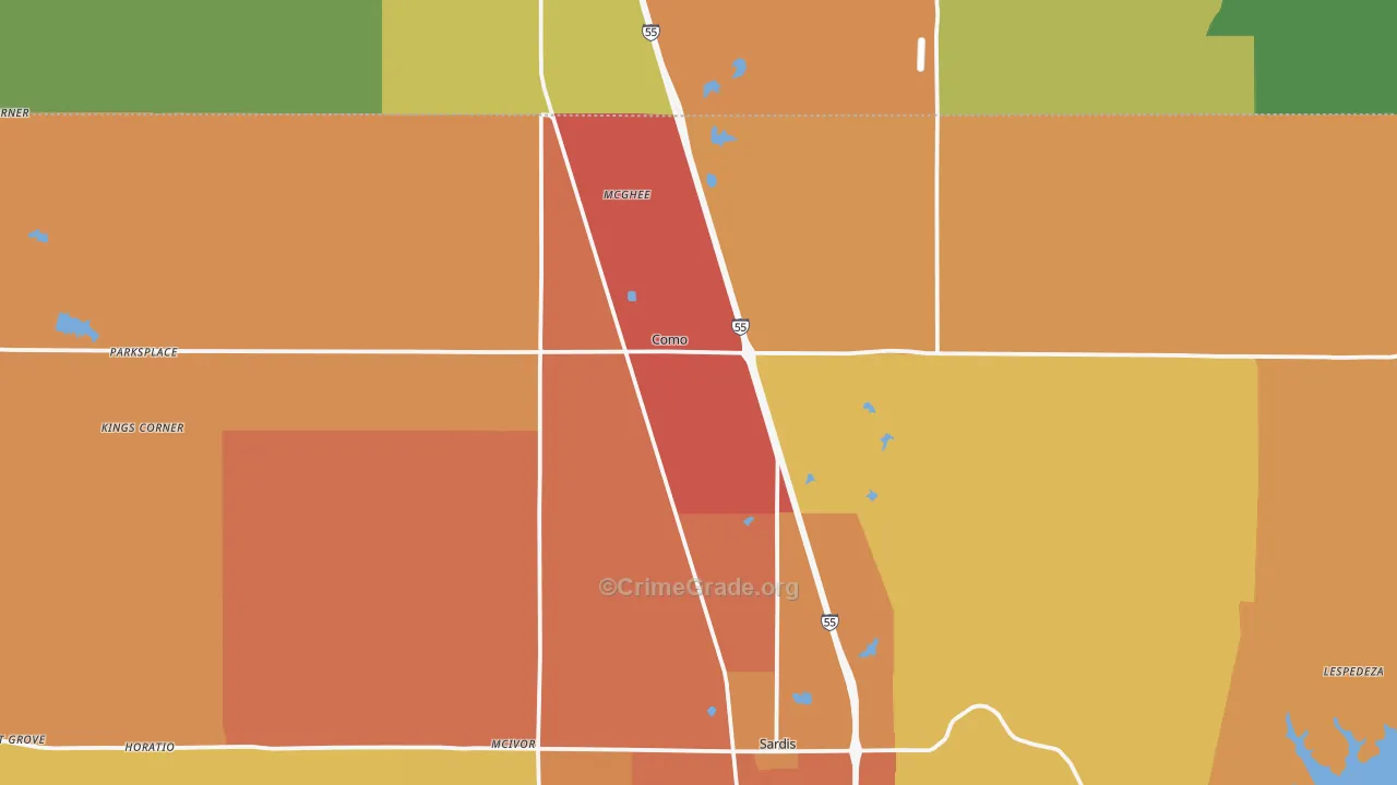 Como, MS Map of Assault Rates