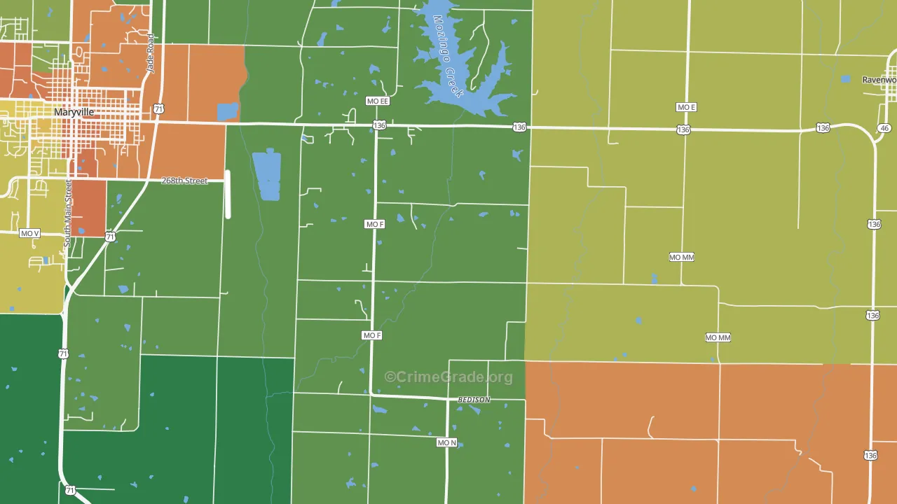 Conception Junction, MO Map of Assault Rates