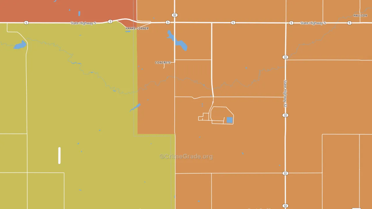 Concrete, ND Map of Assault Rates