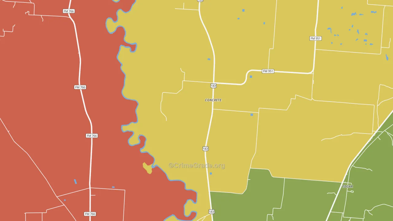 Concrete, TX Map of Assault Rates