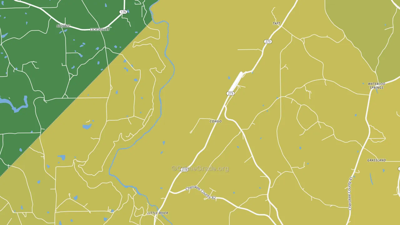 Congo, AL Map of Assault Rates