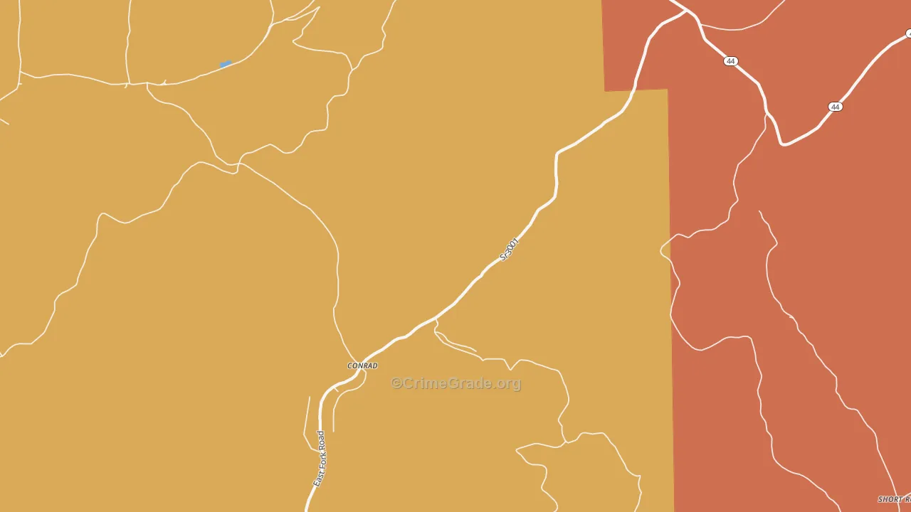 Conrad, PA Map of Assault Rates
