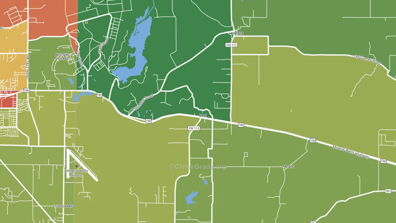 Cool, TX Map of Assault Rates