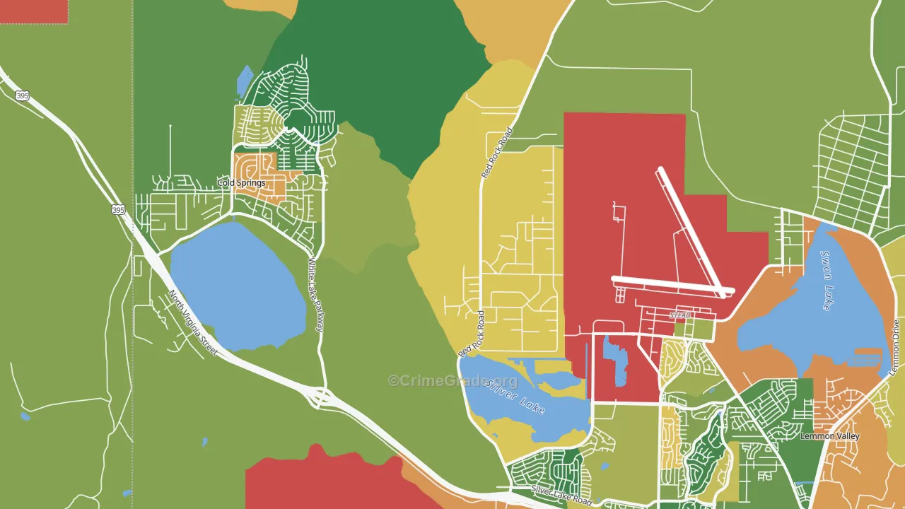 Copperfield, NV Map of Assault Rates