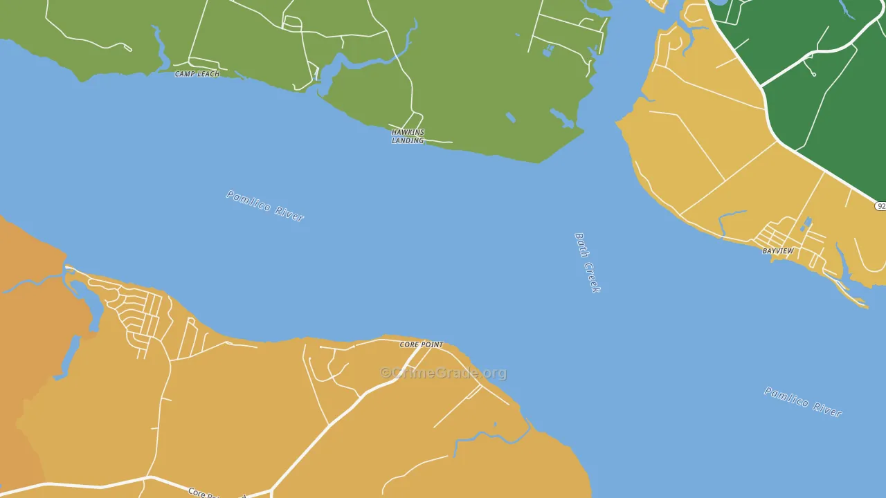 Core Point, NC Map of Assault Rates