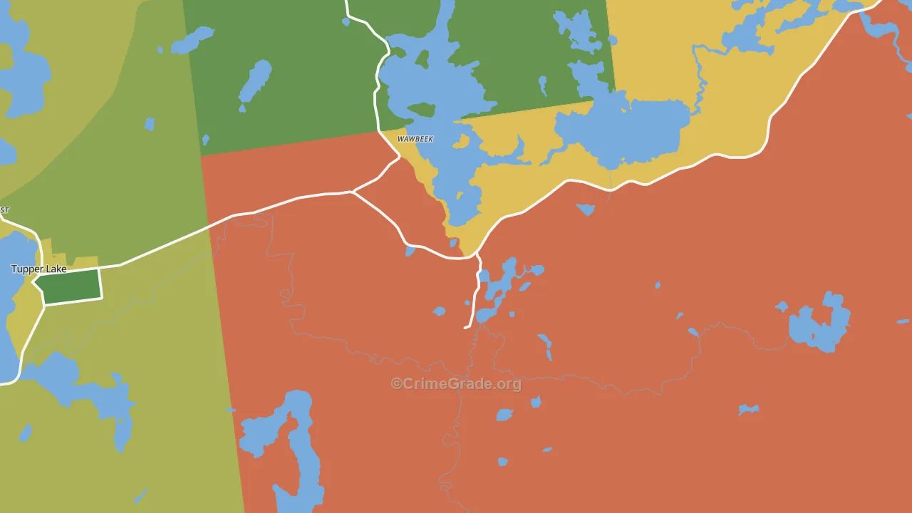 Coreys, NY Map of Assault Rates