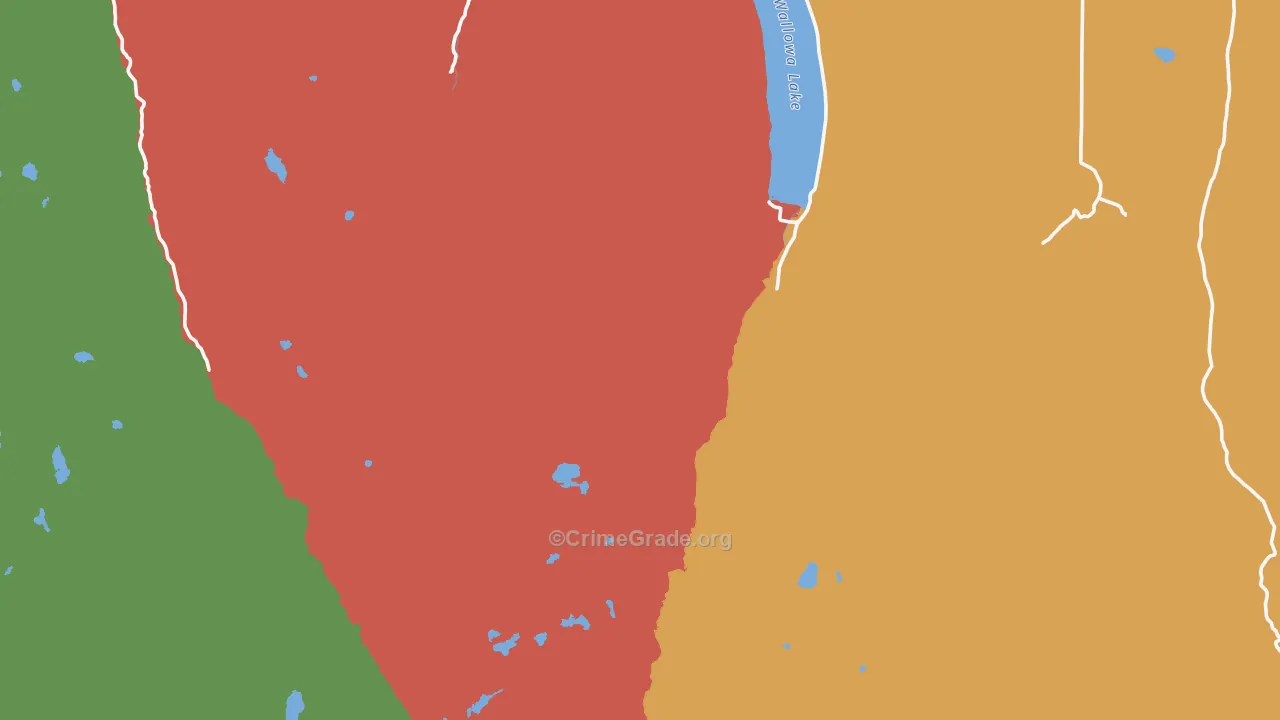Cornucopia, OR Map of Assault Rates