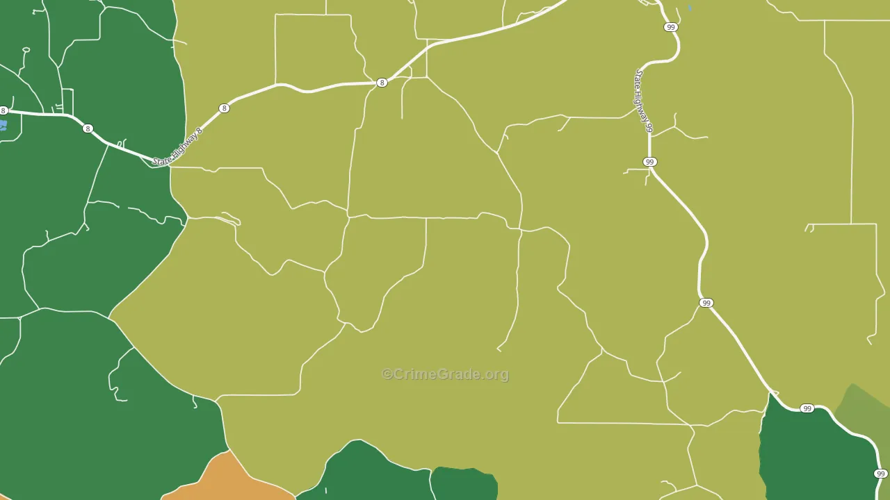 Cornwall, ID Map of Assault Rates