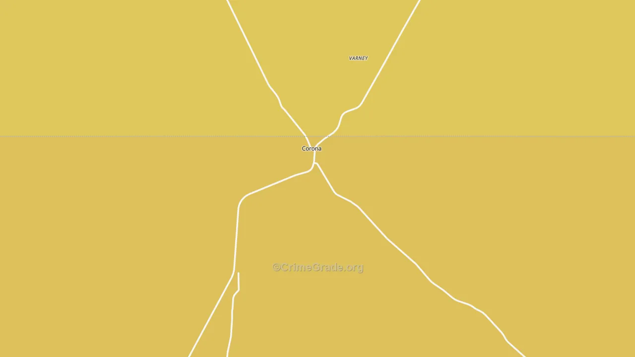 Corona, NM Map of Assault Rates