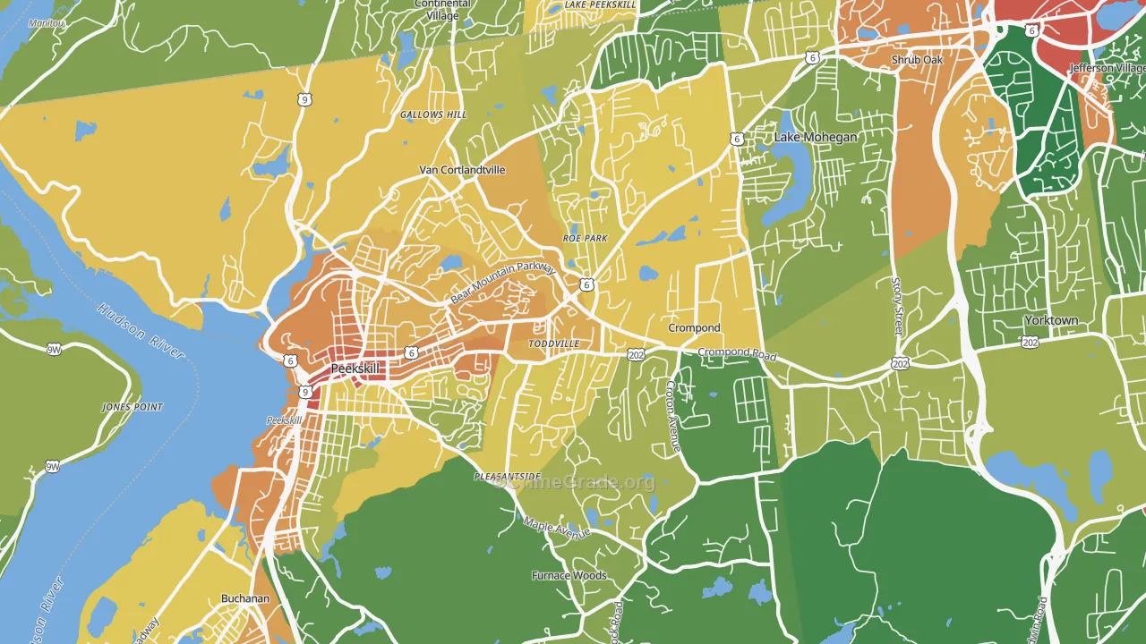Cortlandt Manor, NY Map of Assault Rates