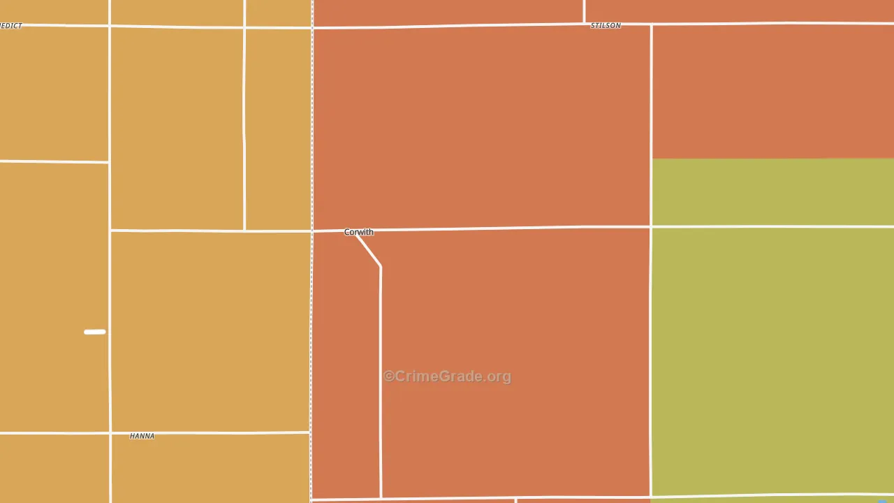Corwith, IA Map of Assault Rates