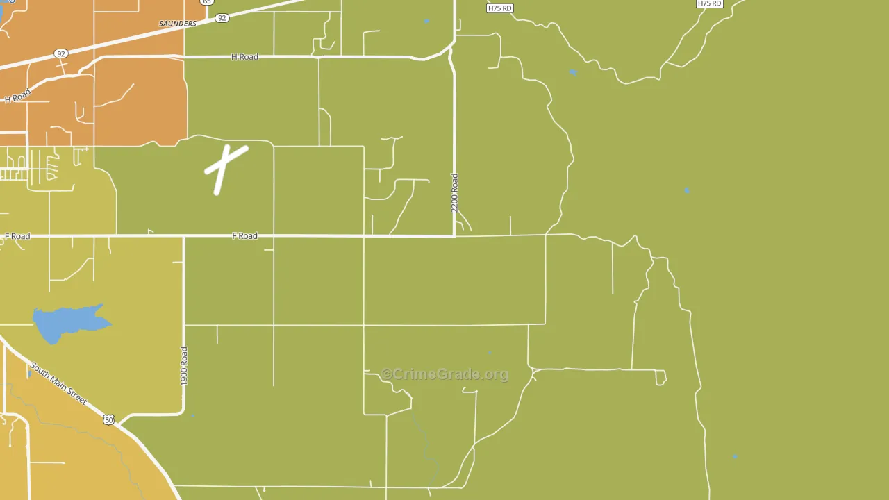 Cory, CO Map of Assault Rates