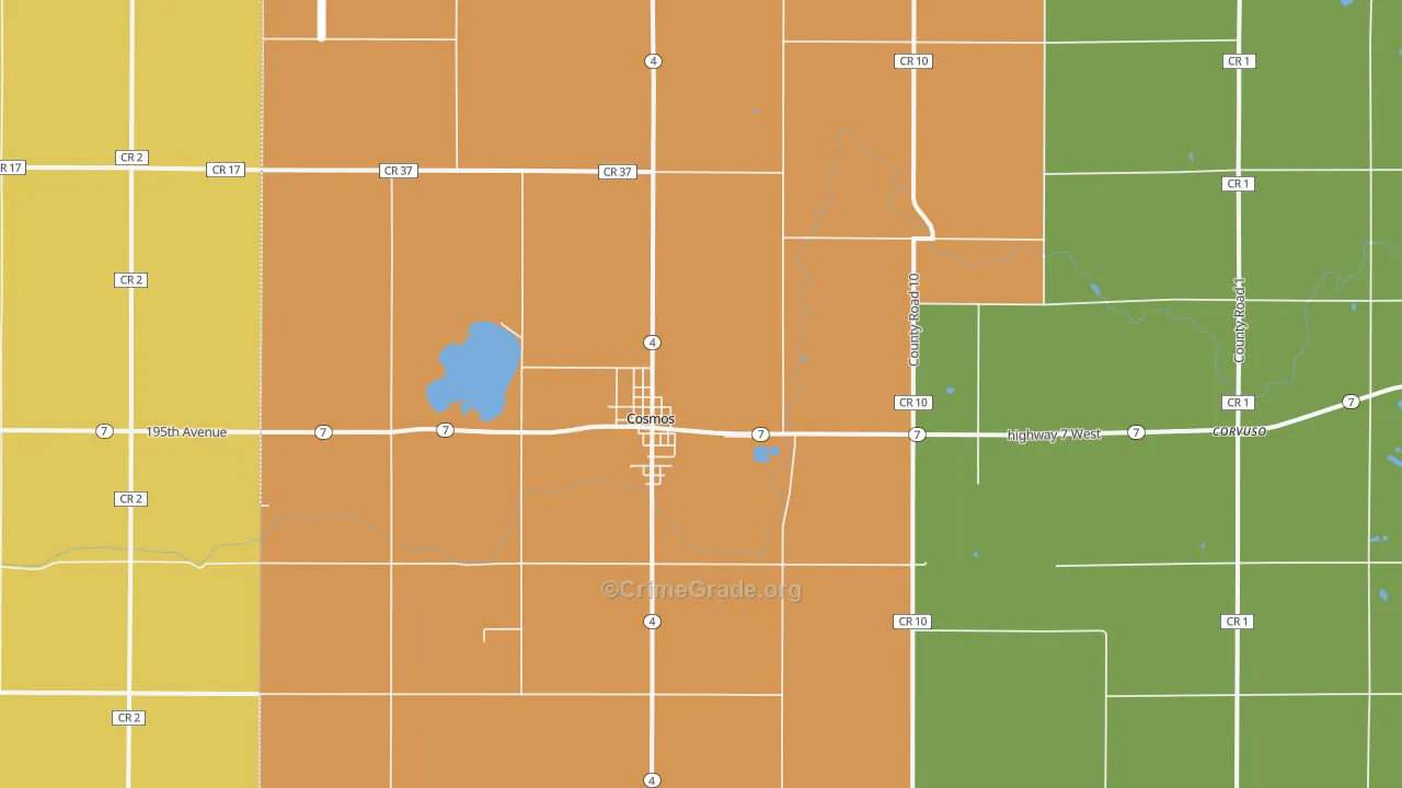 Cosmos, MN Map of Assault Rates