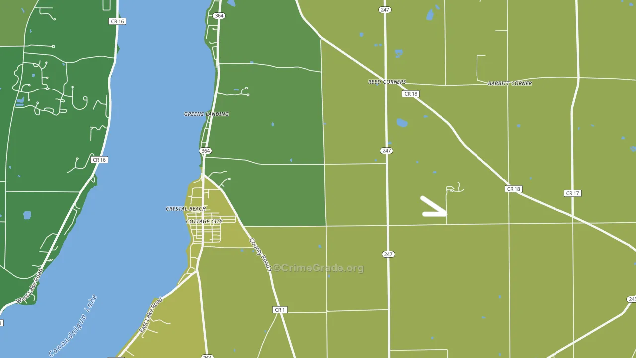 Cottage City, NY Map of Assault Rates