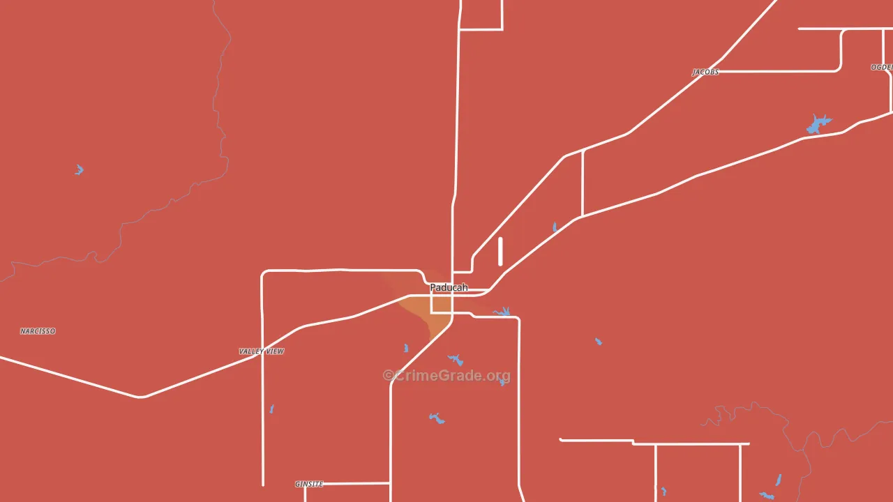 Cottle County, TX Map of Assault Rates