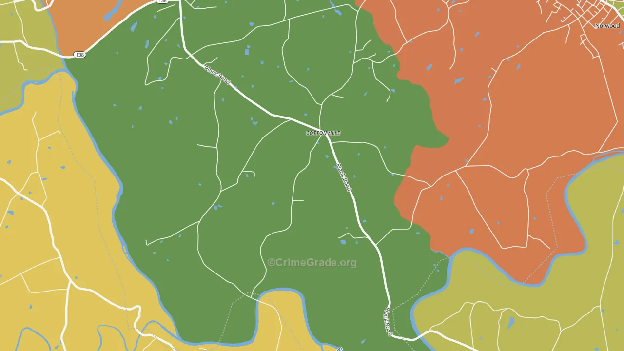 Cottonville, NC Map of Assault Rates