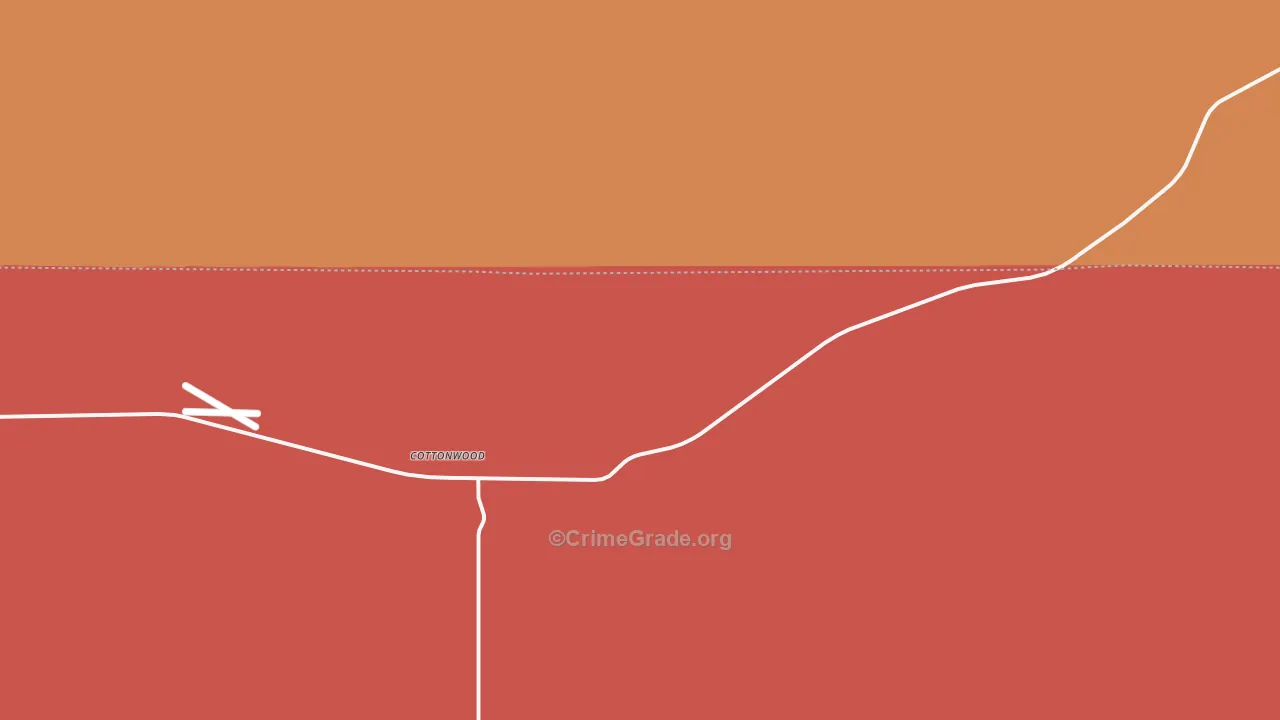 Cottonwood, SD Map of Assault Rates