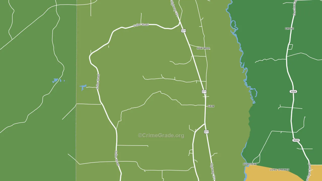 Couchwood, LA Map of Assault Rates