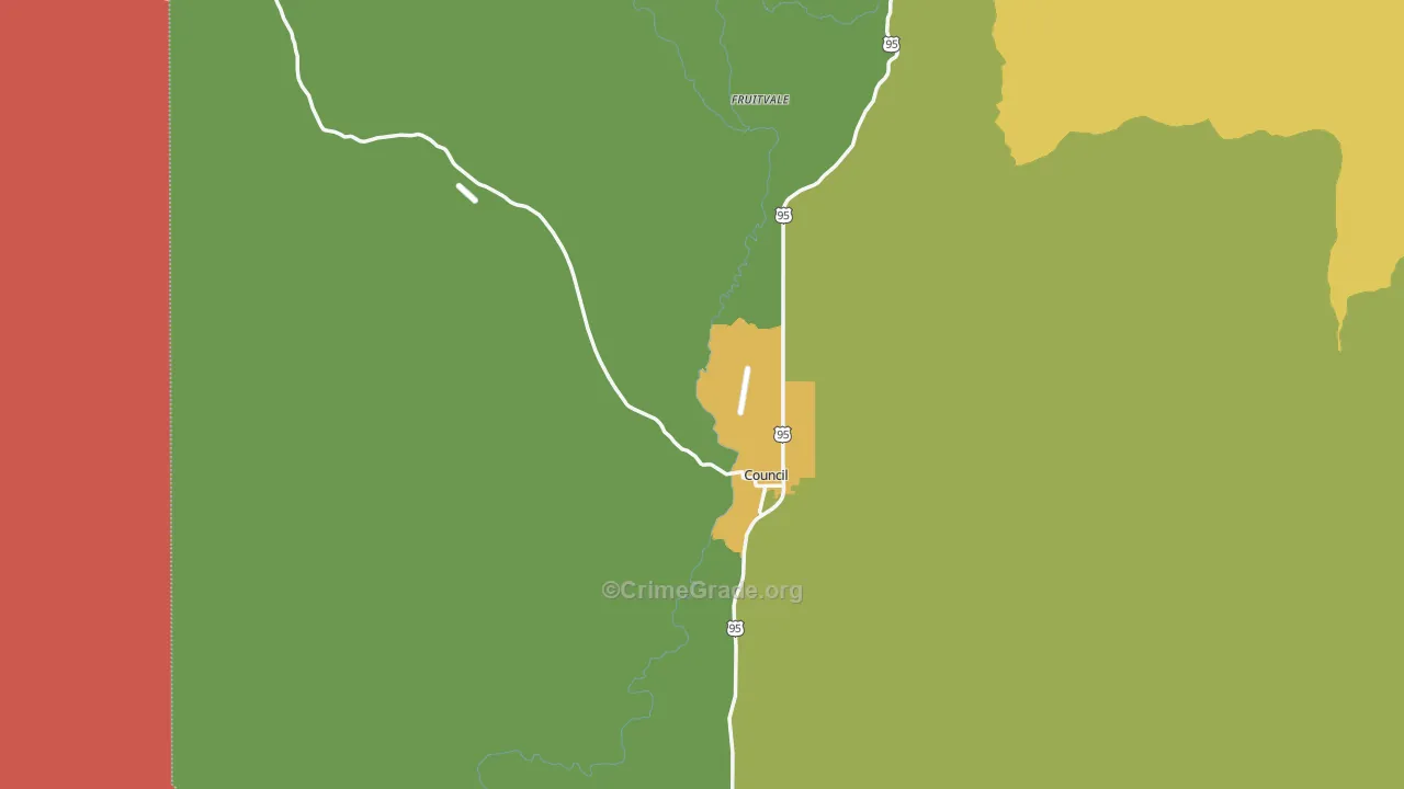 Council, ID Map of Assault Rates