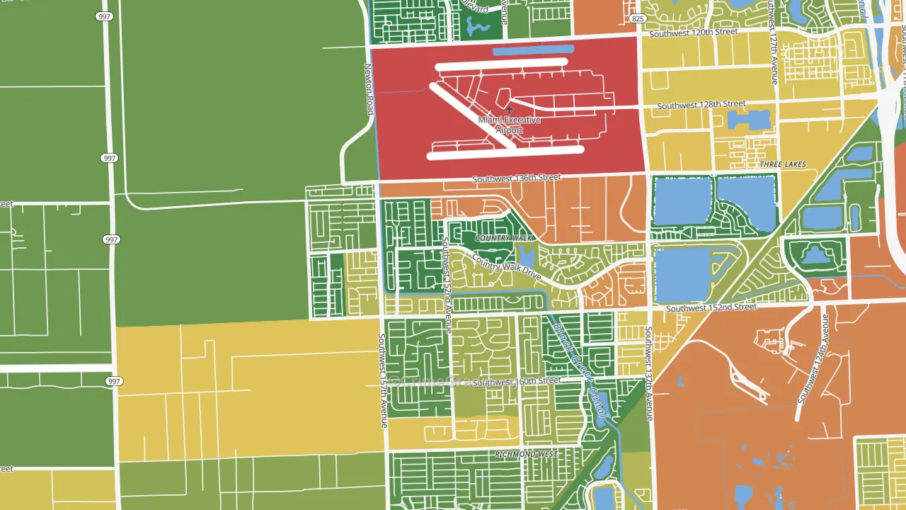 Country Walk, FL Map of Assault Rates