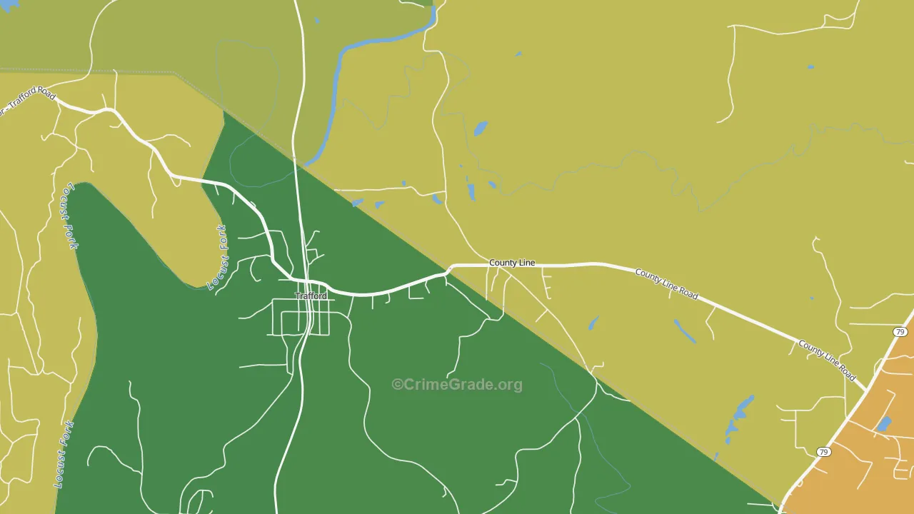 County Line, AL Map of Assault Rates