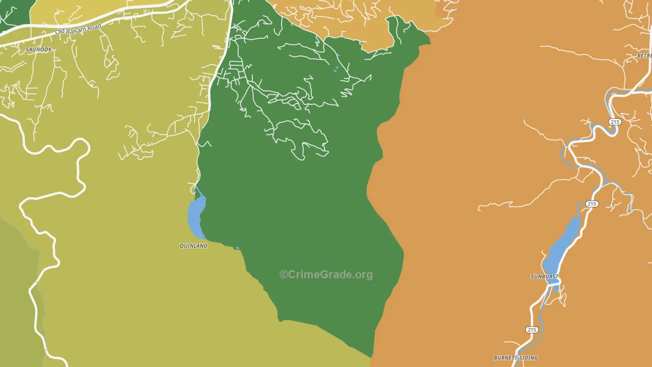 Cove Creek, NC Map of Assault Rates