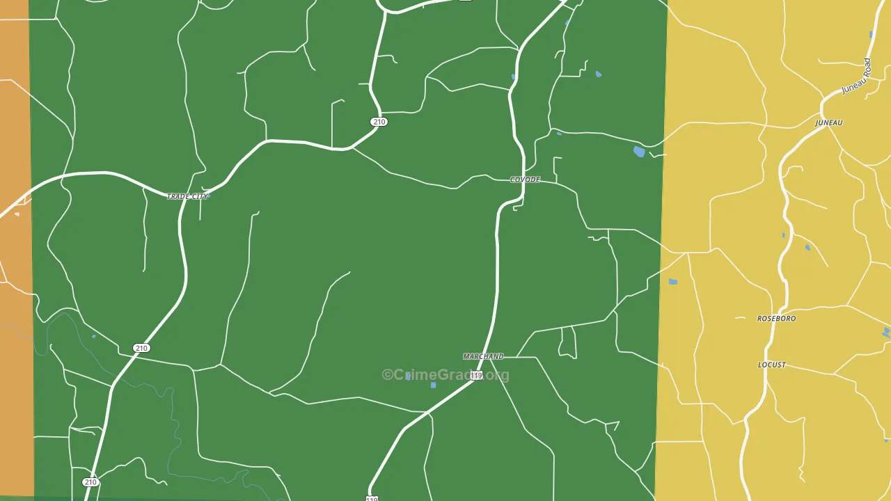 Covode, PA Map of Assault Rates