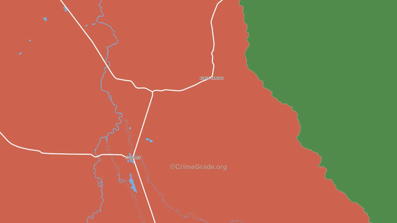 Cowdrey, CO Map of Assault Rates