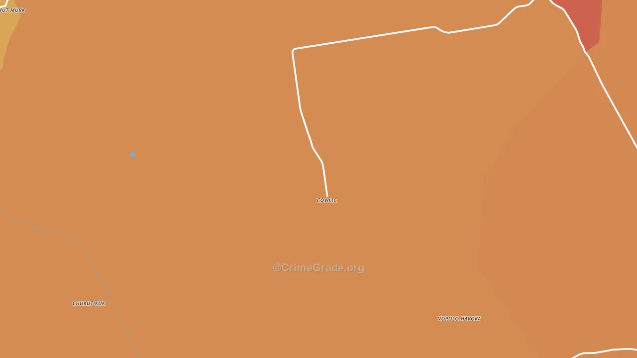 Cowlic, AZ Map of Assault Rates