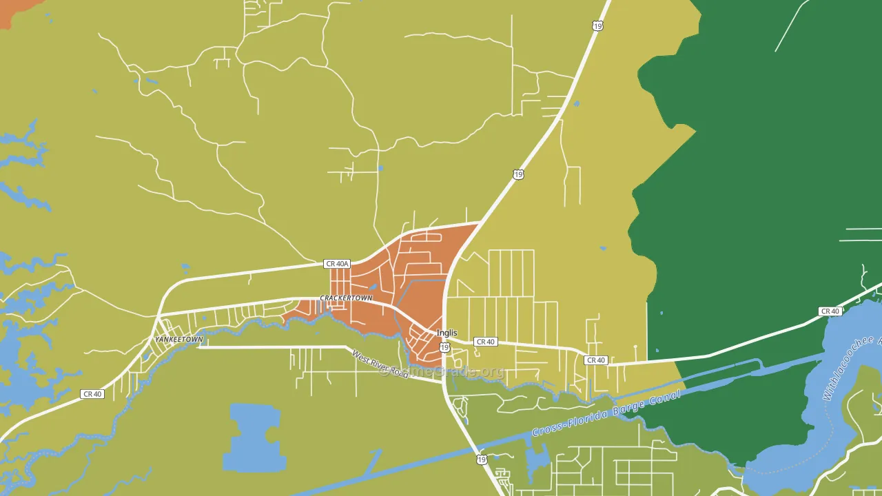 Crackertown, FL Map of Assault Rates