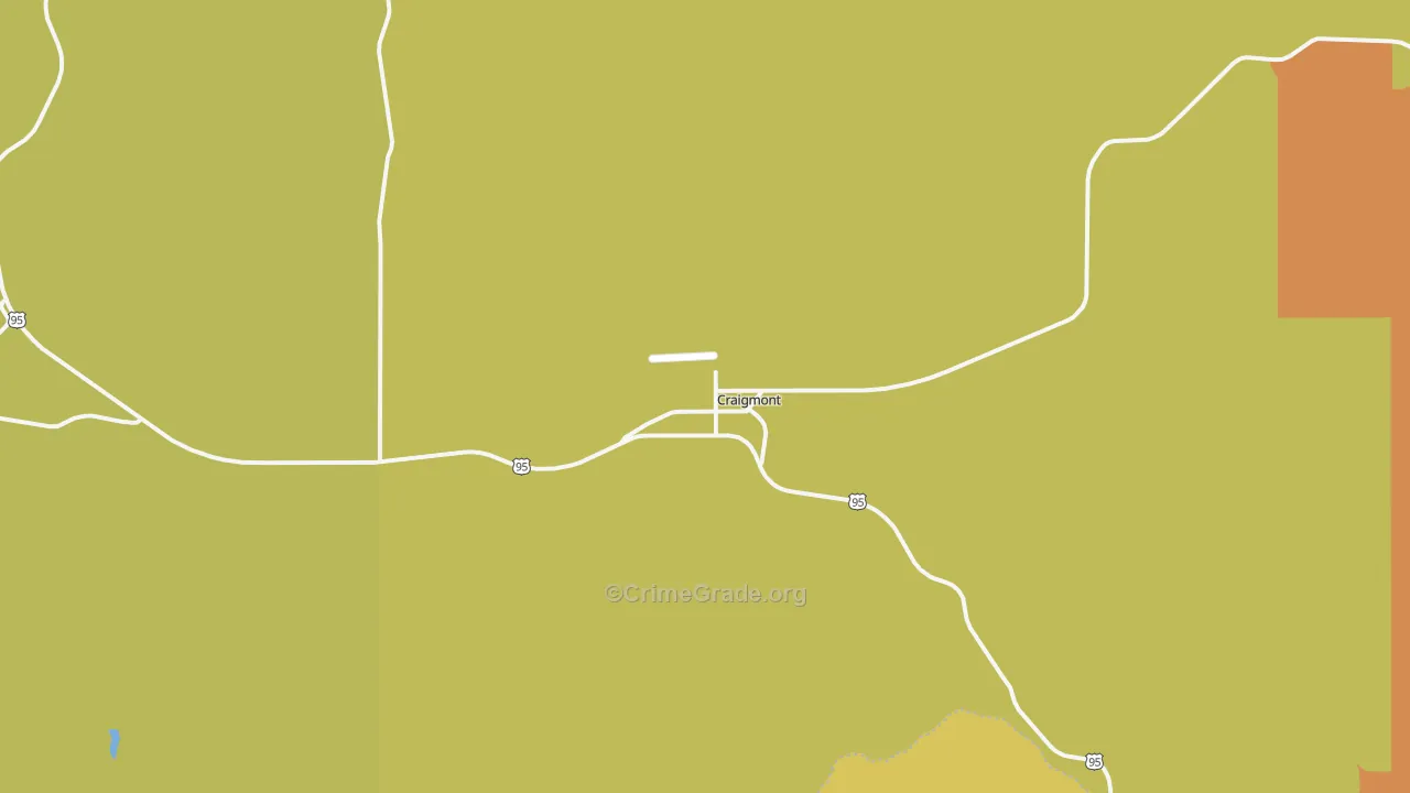 Craigmont, ID Map of Assault Rates