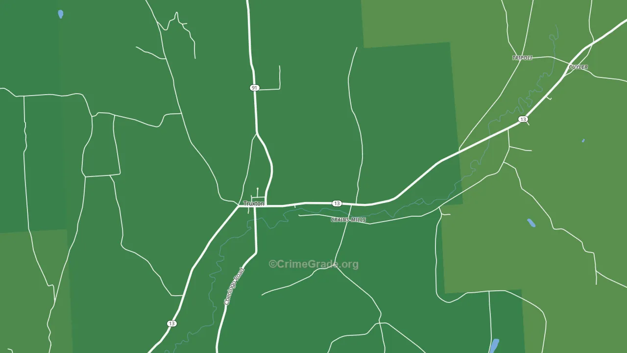 Crains Mills, NY Map of Assault Rates
