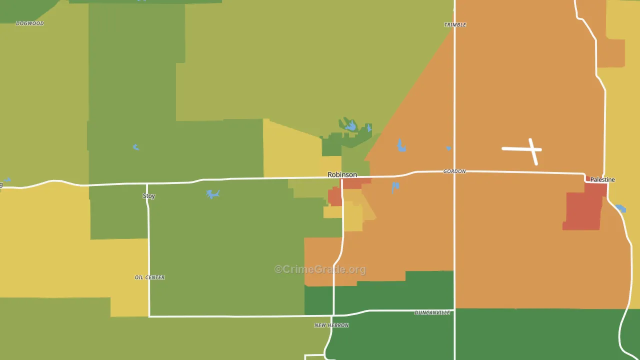 Crawford County, IL Map of Assault Rates