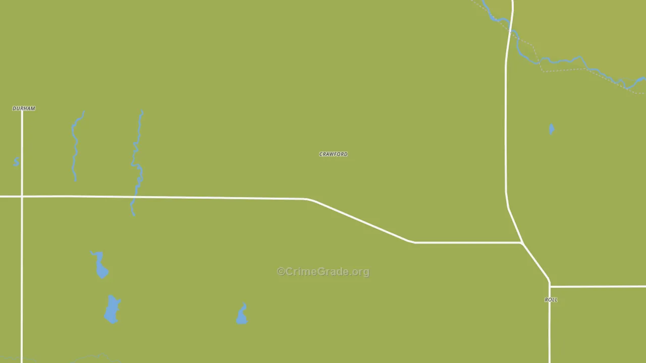 Crawford, OK Map of Assault Rates