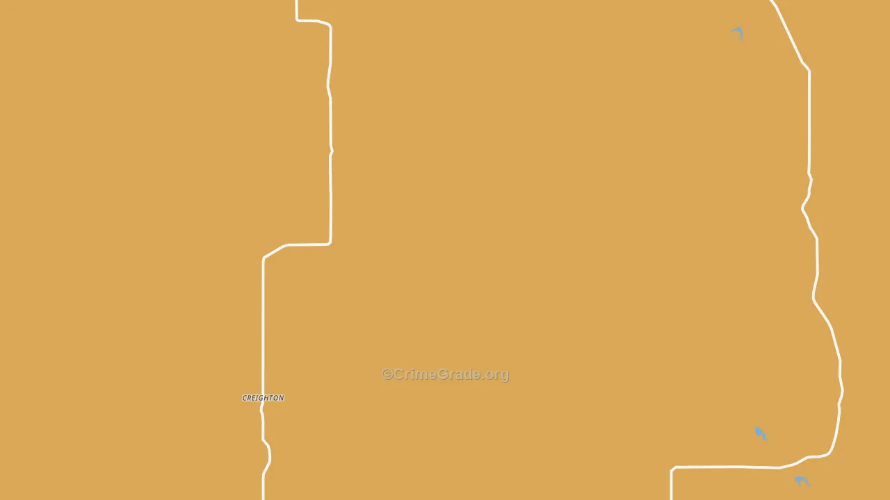 Creighton, SD Map of Assault Rates