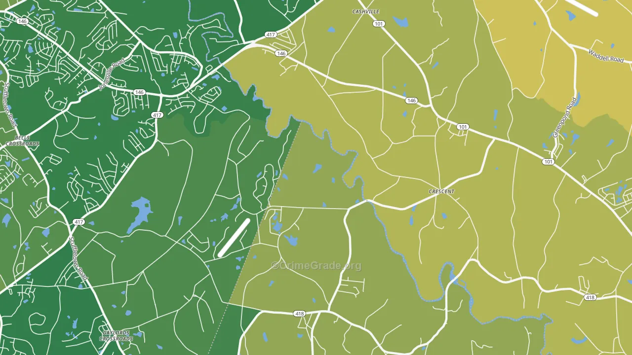 Crescent, SC Map of Assault Rates