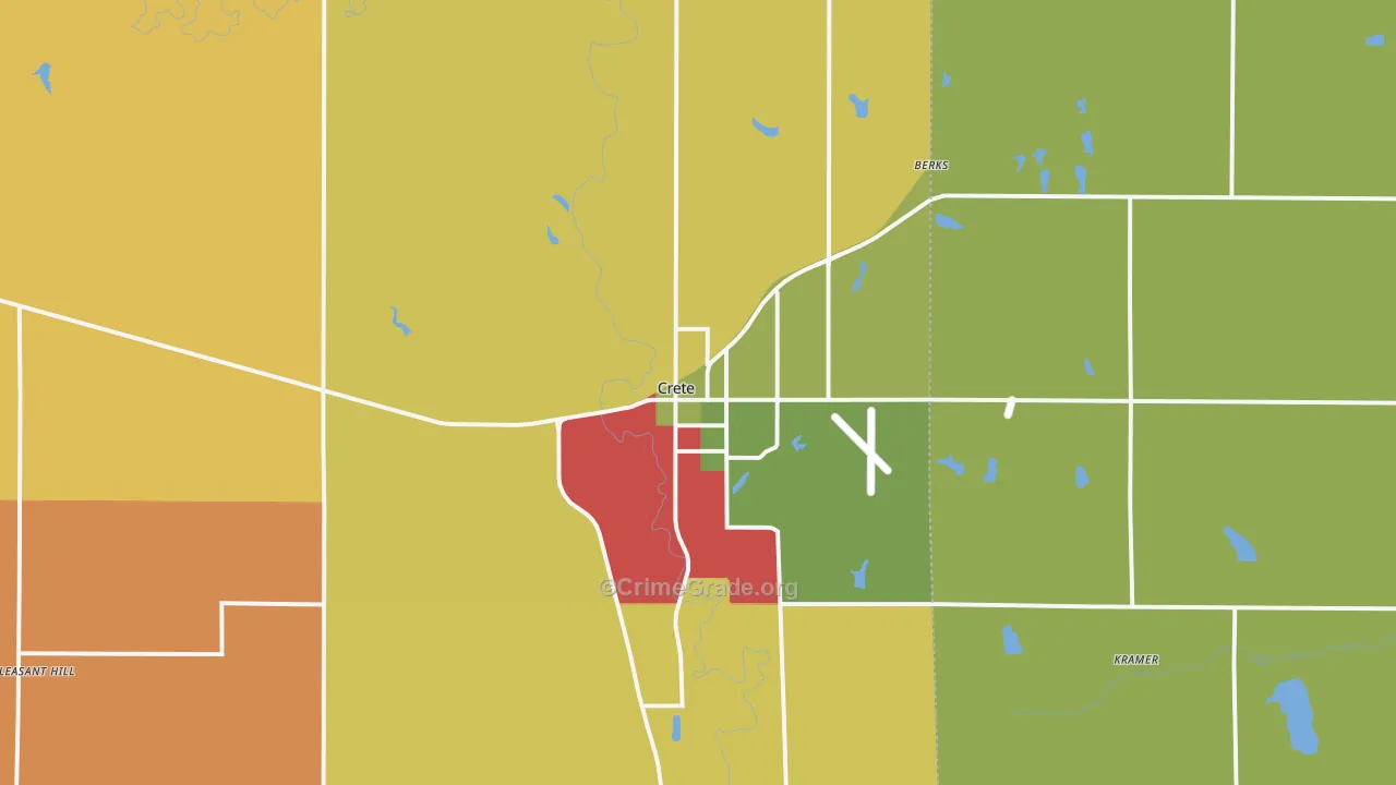 Crete, NE Map of Assault Rates