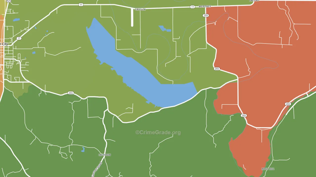 Crigler, AR Map of Assault Rates