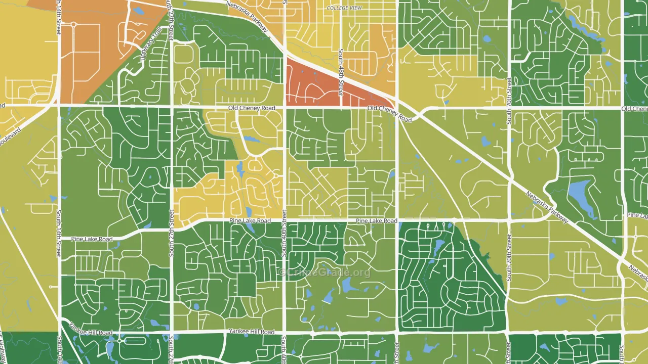 Cripple Creek, Lincoln, NE Map of Assault Rates