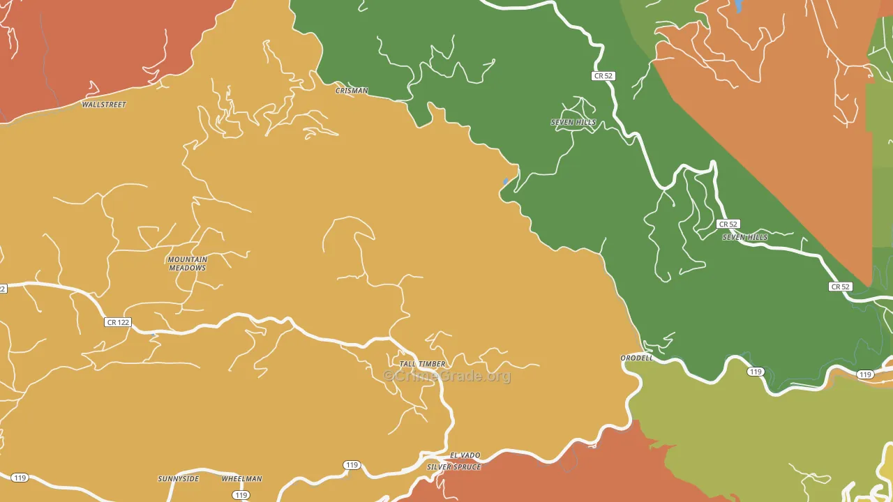 Crisman, CO Map of Assault Rates
