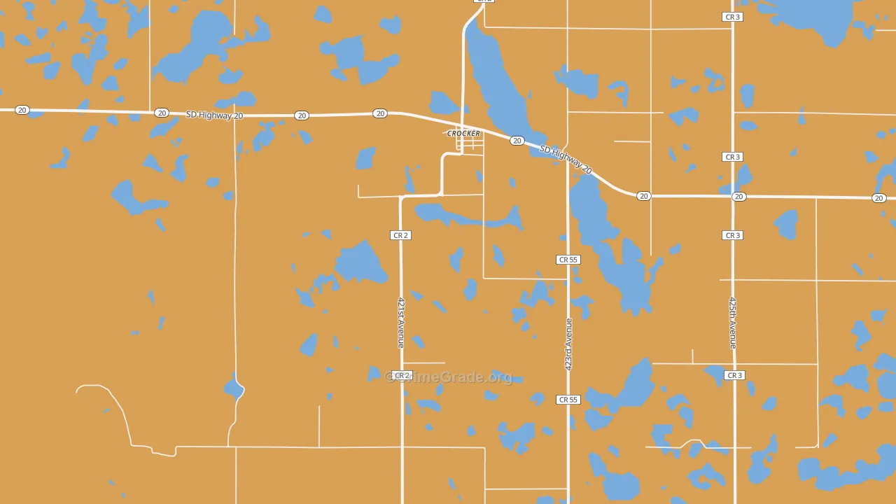 Crocker, SD Map of Assault Rates
