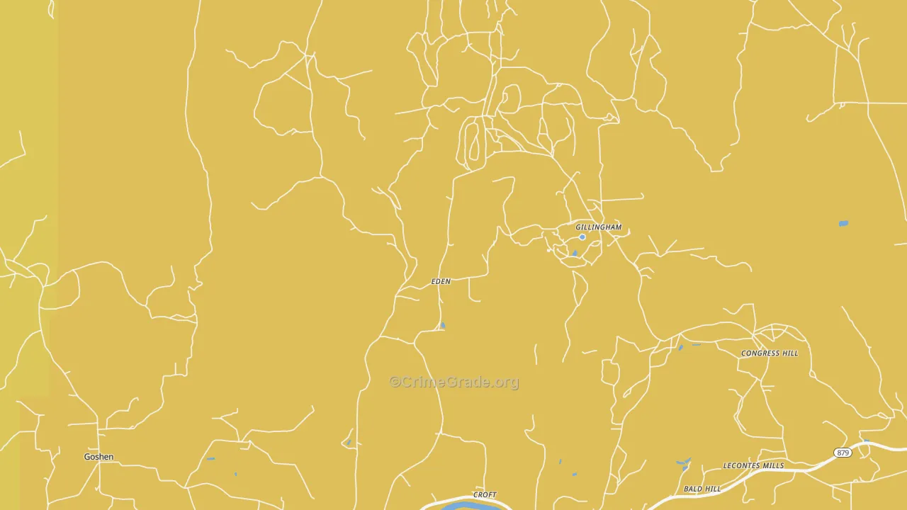 Croft, PA Map of Assault Rates